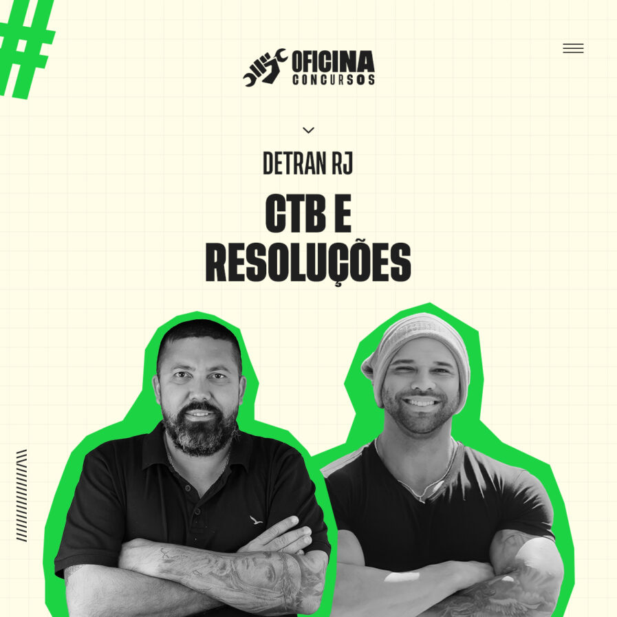 Concurso DETRAN-RJ <span class="subtitulo">Legislação de Trânsito e Resoluções do Contran</span>